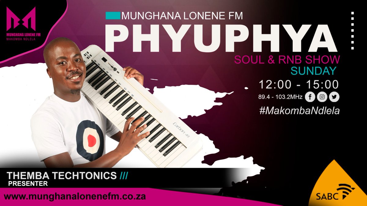 Emoyeni 12:00 - 15:00 hi ku tisela vunanga byo hola eka nongonoko wa Phyuphya na muhaxi <a href="/T_Techtonics/">Themba Techtonics Chauke</a> 
#MakombaNdlela