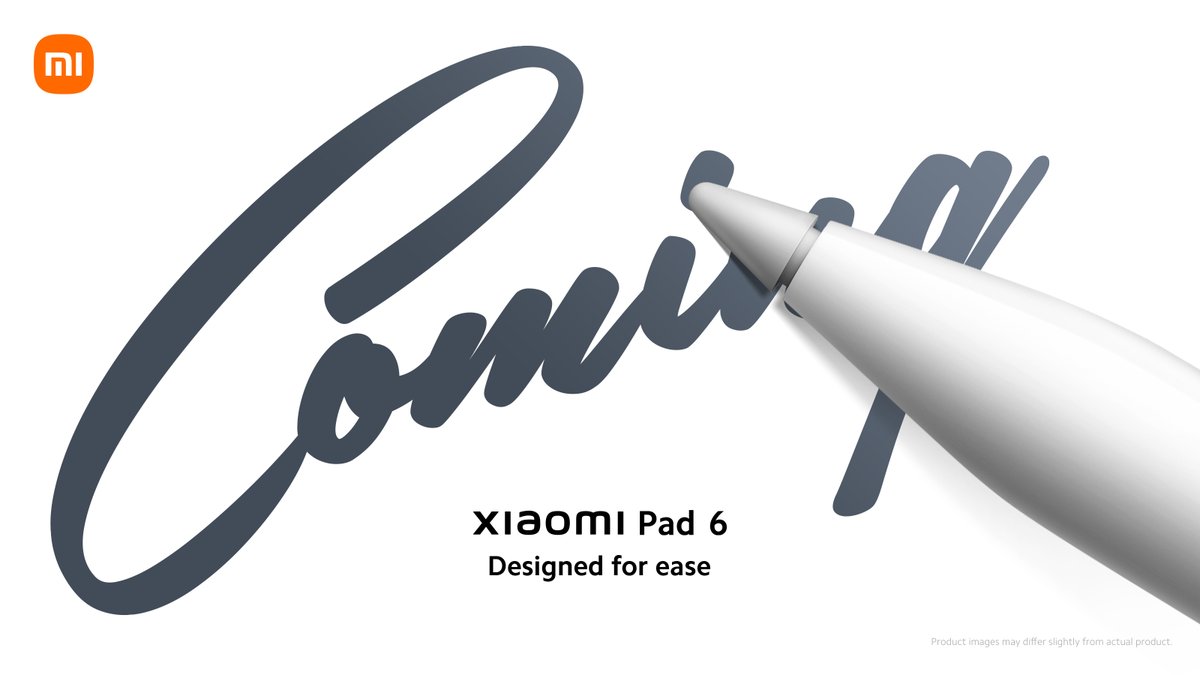 Xiaomi's tweet image. Go-getters look this way!

The #XiaomiPad6 and #XiaomiSmartPen2 duo are ready to unleash your 💡creativity and boost your ✍️productivity. #BuiltForWork #DesignedForEase