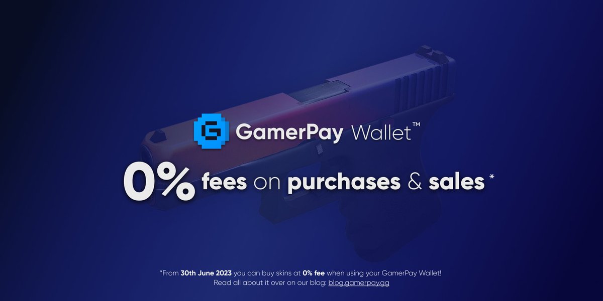 GamerPay on Twitter: "Trade for FREE: Use GamerPay Wallet⁠ ⁠ As you might have heard, GamerPay now offers you the chance trade skins for free (0% selling &amp; 0% purchasing fee