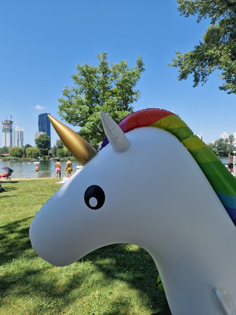 Hey <a href="/AgileTDOpenAir/">AgileTD Open Air</a> greetings from the viennese unicorn. Swimming at the 'alte Donau'