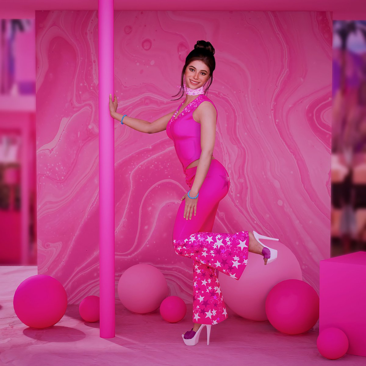 mesanviii's tweet image. All dolled up and ready for the ultimate Barbie movie experience! Get ready for some pink-tastic fun! 💖🌟

#sanvii #BarbieTheMovie @barbiethemovie #virtualhuman #virtualreality #ai #artificialintelligence #aiinfluencer #model #modelling #photography #influencer #india #fashion