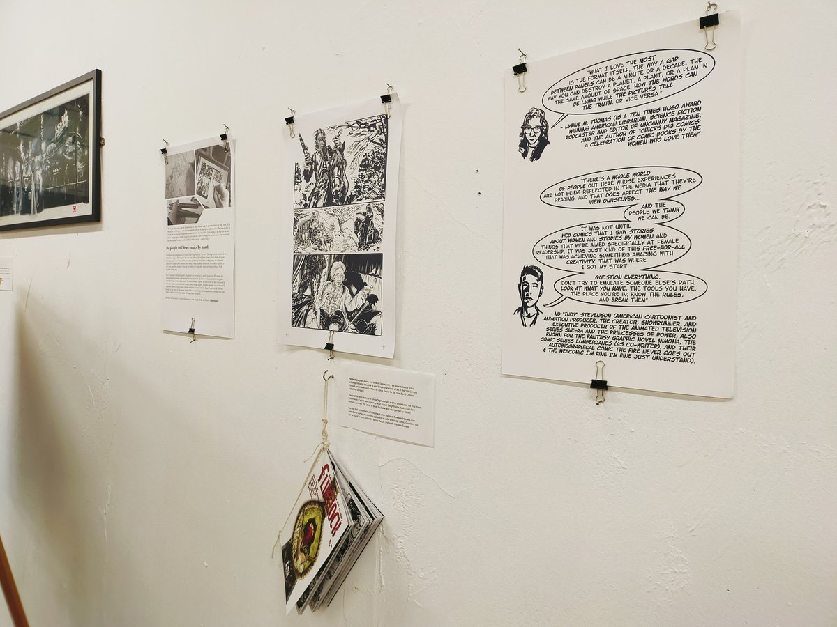 hesir's tweet photo. Thanks again to those of you that have dropped in to see the #JustPaperAndInk #IndieComics show again, during its first week, I am be in again today until 4.30ish at The Space (Brook St. end of Prospect Centre). - 1/ https://t.co/x908G2wbnP