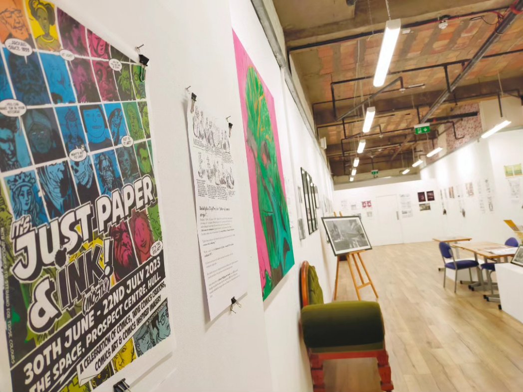 hesir's tweet photo. Thanks again to those of you that have dropped in to see the #JustPaperAndInk #IndieComics show again, during its first week, I am be in again today until 4.30ish at The Space (Brook St. end of Prospect Centre). - 1/ https://t.co/x908G2wbnP