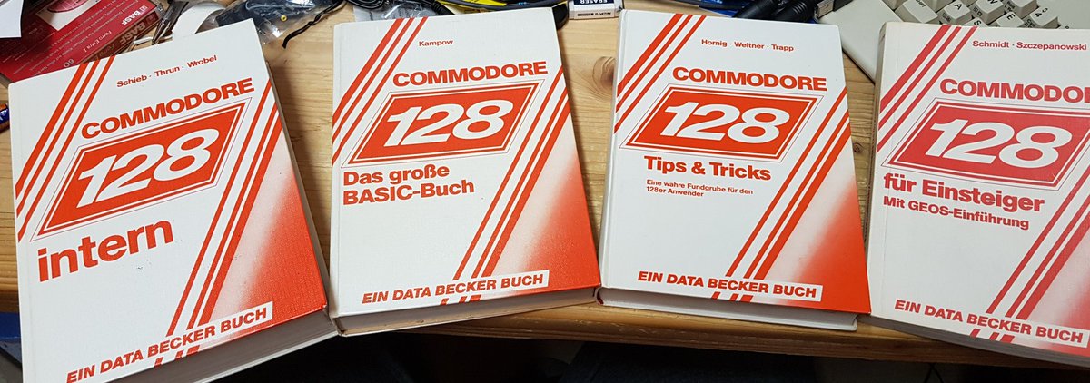 CptSparky360's tweet photo. What's the best stuff?
Right, brand new old stuff 😄🥰
I got 4 literally brand new looking (nearly) 40 year old German books from my new hero @The_Real_Riggz 🥰🥰🥰
Thank you so much, mate 🤗🤗🤗
#DataBecker #C128
(Can s.o. sell me some spare time now, please? 😅) https://t.co/Og7NqlhgAr