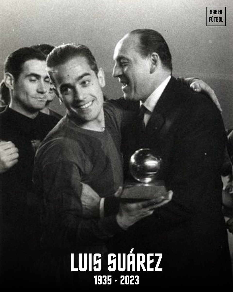 Fallece Luis Suárez Miramontes, único balón de oro español de la historia

🇪🇸 Uno de los grandes artífices de la Eurocopa ganada por España en 1964 y una leyenda del <a href="/fcbarcelona/">FC Barcelona</a> e <a href="/inter/">Inter ⭐⭐</a> 

"Si no sabes qué hacer, dale el balón a Suárez."
Ciao, Luisito