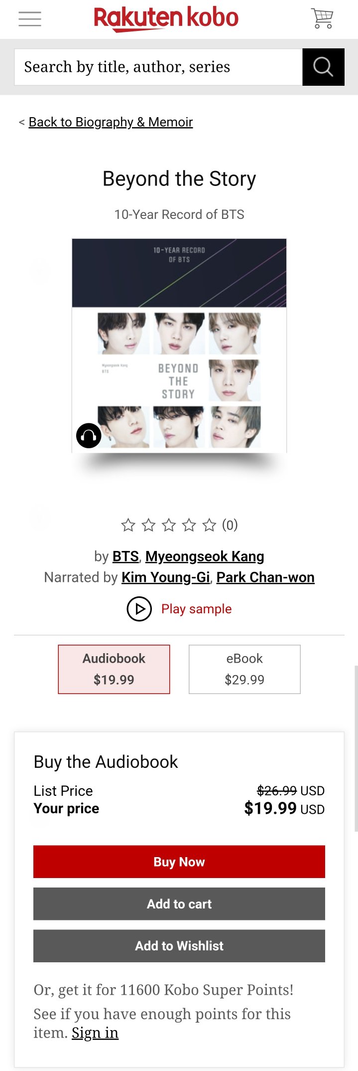 🥢BTS ⟭⟬ Merch⁷⟬⟭🔍⍤⃝🔎 on X: Beyond the Story: 10-Year Record of BTS  Audiobook (English) pre-orders are not live yet in most places Duration: 13  hours Libro fm 🔗  Booktopia AU 🔗