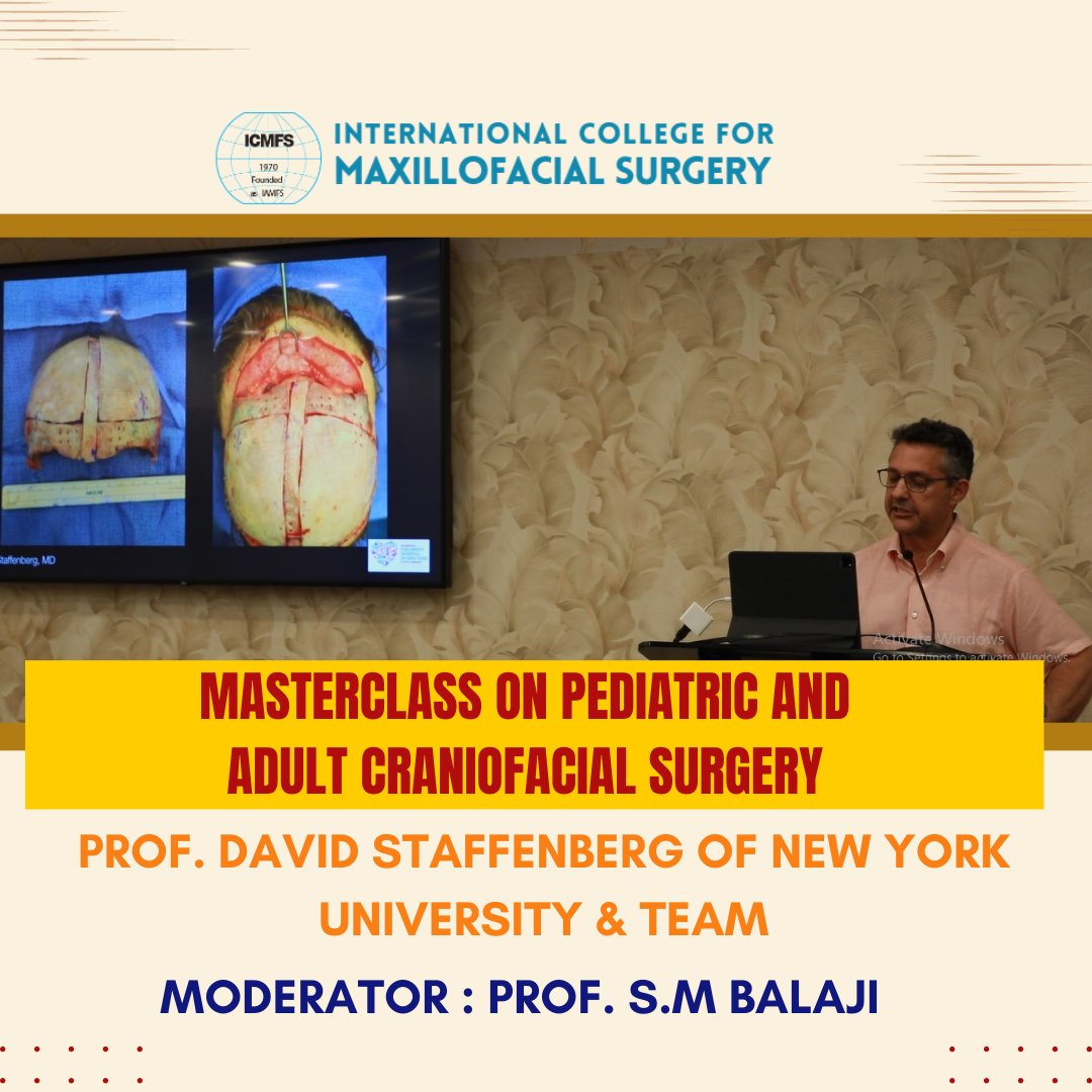 balajidental's tweet photo. Masterclass on Paediatric and Adult Craniofacial Surgery by the distinguished New York University Craniofacial Team including Prof. David A. Staffenberg.
#newyorkuniversity #masterclass #craniofacial #smbalaji #icmfs #maldives #igmh https://t.co/PP2P2ogVBW