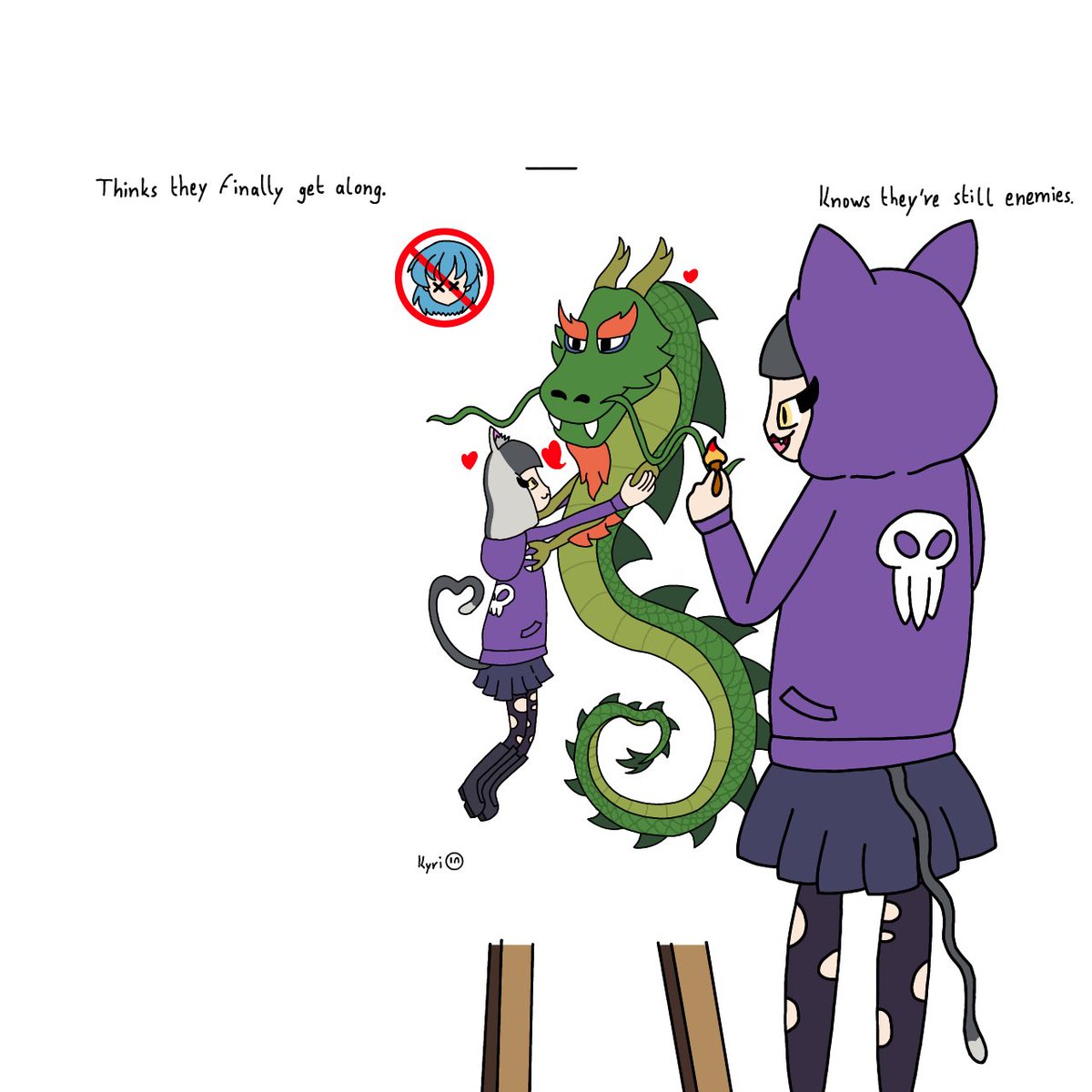 bca_artofficial's tweet photo. Art Challenge by @SimplySilly_
βDraw Silvia in your own style or create a funny meme.β
The first thing that I thought of was Felicia drawing herself with Drago, while Silvia lies on the ground out cold.
Instead, I made it a bit funnier.
#fanart #simplysilly #ArtistOnTwitter https://t.co/HjOdIS70R3