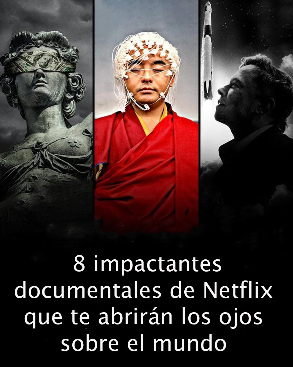 Marco_Exito's tweet photo. 8 impactantes documentales de Netflix que te abrirán los ojos sobre el mundo : https://t.co/VZjzNaduuh