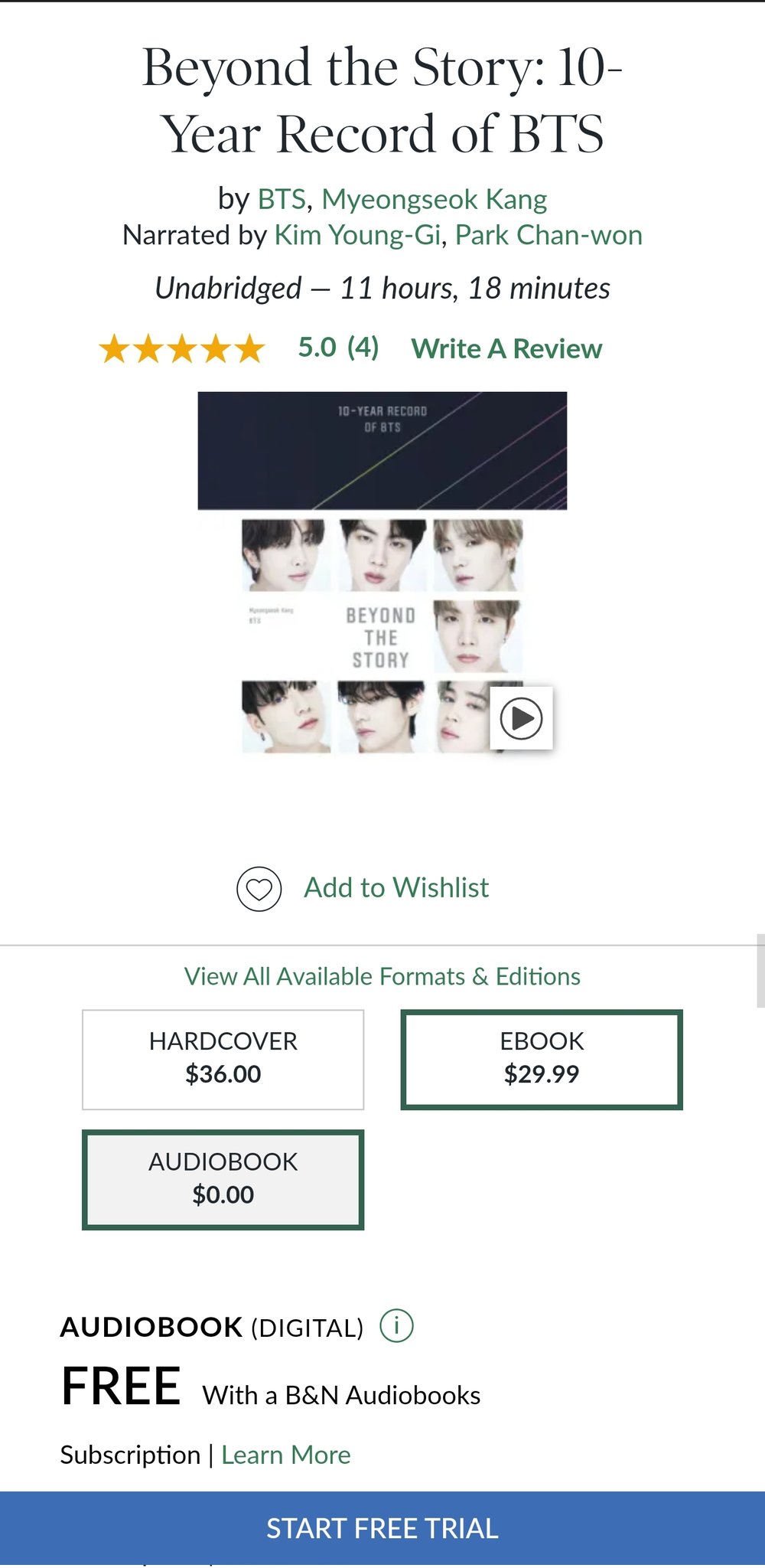 🥢BTS ⟭⟬ Merch⁷⟬⟭🔍⍤⃝🔎 on X: Beyond the Story: 10-Year Record of BTS  Audiobook (English) pre-orders are not live yet in most places Duration: 13  hours Libro fm 🔗  Booktopia AU 🔗