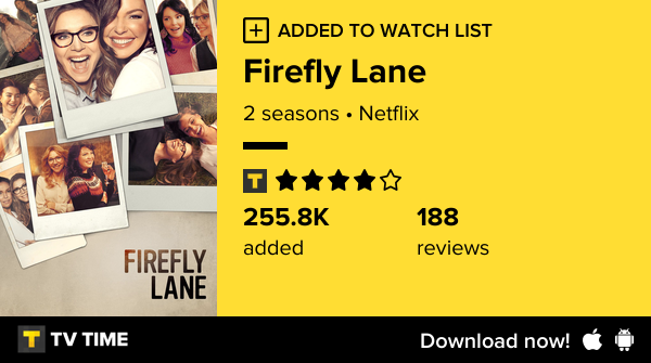 I've just started following Firefly Lane tvtime.com/r/2SPcS #tvtime