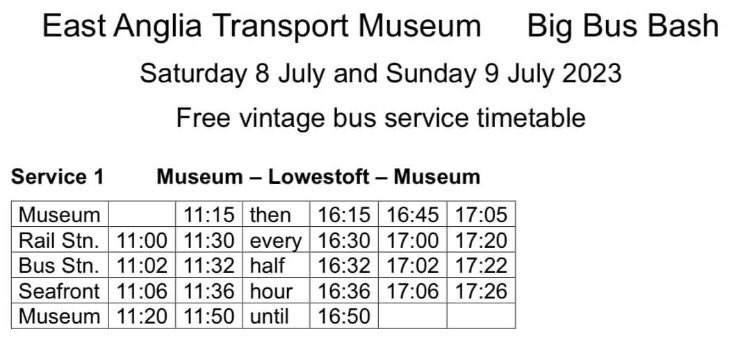 LowestoftCentr1's tweet photo. Today free vintage buses connecting with the @EATransportMus #BigBusBash call at @greateranglia #Lowestoft station every 30minutes. A great event and a good way to escape the rain with buses, trams, trolley buses and train rides plus lots of indoor exhibits too! https://t.co/EEqxEusxMq