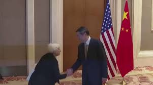 The downfall of the empire began with the bowing.
US Treasury Secretary Janet Yellen committed a string of diplomatic faux pas during her visit to Beijing Saturday, bowing to her Chinese counterpart multiple times without reciprocation. https://t.co/JRtrxpech7