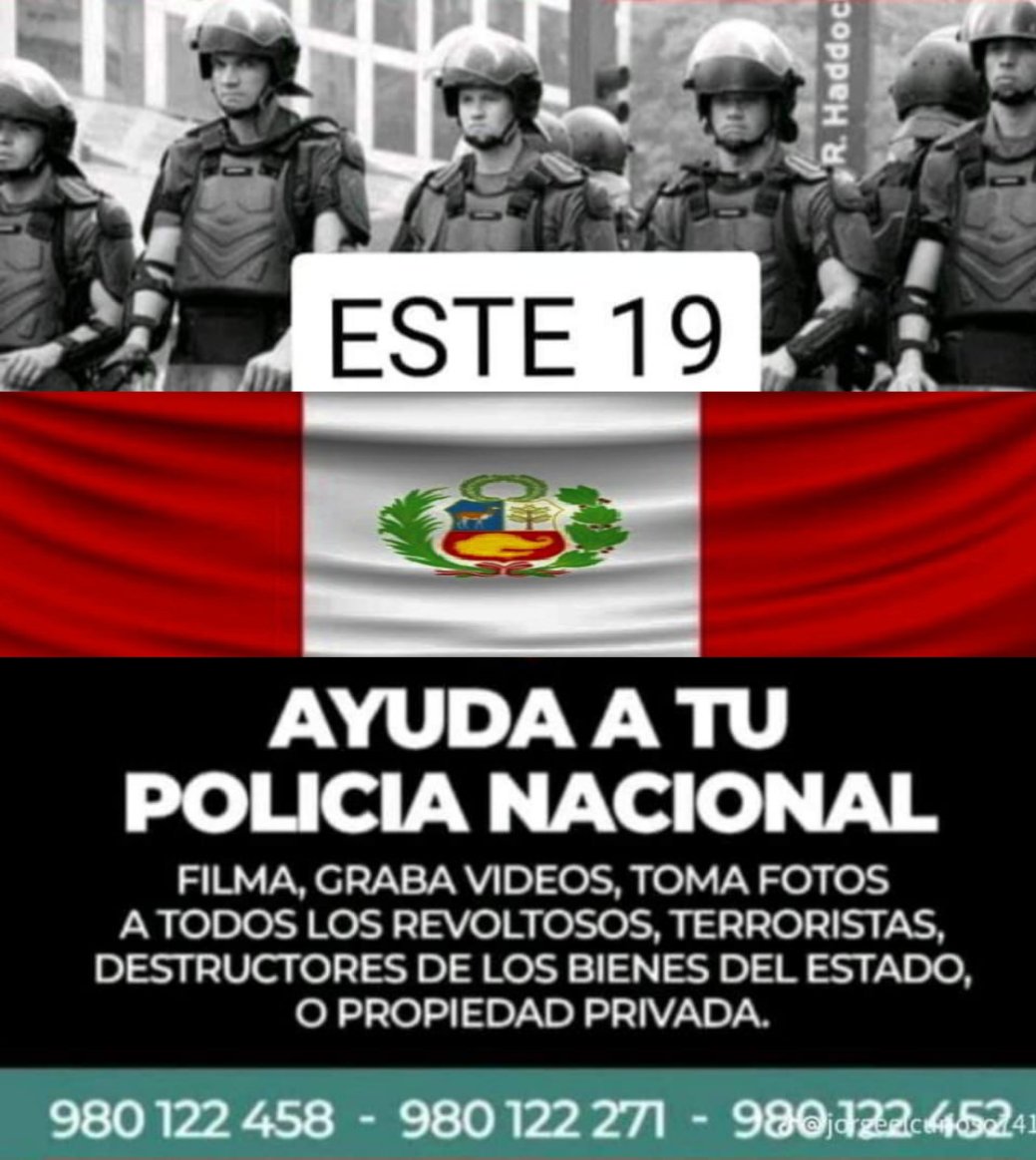 Porque te amo, este 19 de Julio, estoy contigo Perú!!
Contigo FFAA 🇵🇪
Contigo <a href="/PoliciaPeru/">Policía Nacional del Perú</a>
🇵🇪🇵🇪🇵🇪🇵🇪🇵🇪🇵🇪🇵🇪🇵🇪🇵🇪🇵🇪