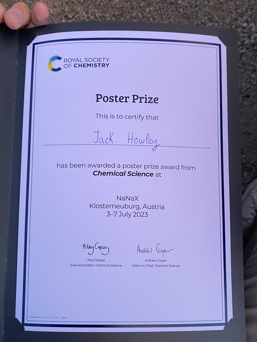 What a conference! Thoroughly enjoyed my time at #NaNaX10 and would like to thank the organisers for looking after us all so well. I am also grateful to have been selected as a poster prize winner - I’m proud to have our work recognised amongst these other great presenters!