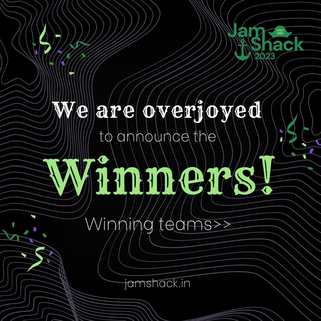 JamShack23's tweet photo. Ahoy advetureres! The results of jamshack 2023 are out ! 
congratulations!  To all  the winners that  showcased extraordinary skills in their respective chosen themes ! 
we also congratulate all the participants for their tremendous job and  their continuous love and support . https://t.co/tUjqcGlIjo