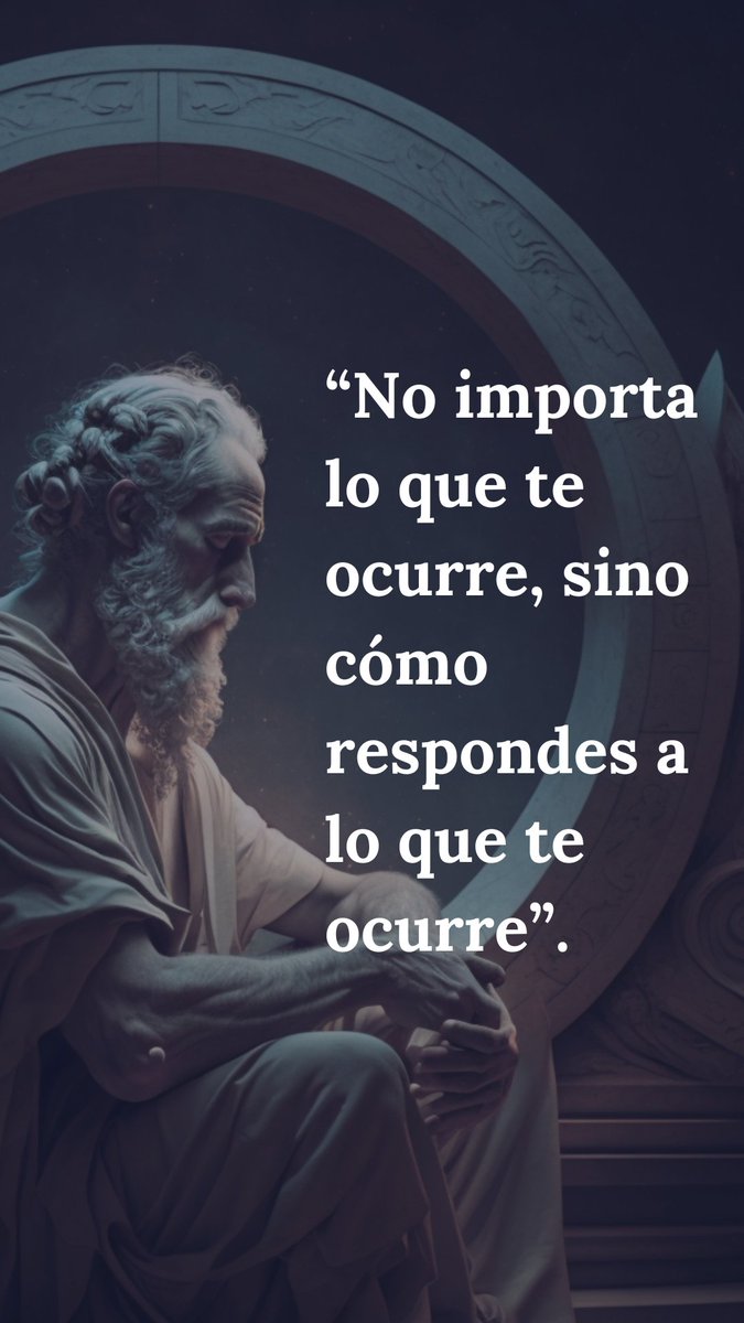 ElEstoicoEsp's tweet photo. Cada domingo, desde hace más de un año, publico en mi Patreon:

- Un aforismo estoico con un ejercicio para llevarlo a la práctica.

- Un fondo de pantalla descargable para móvil y ordenador.

El de esta semana lo he abierto al público, así que puedes escucharlo, practicarlo y descargarlo 👇🏻

Aquí: https://t.co/ak24GP2NH0