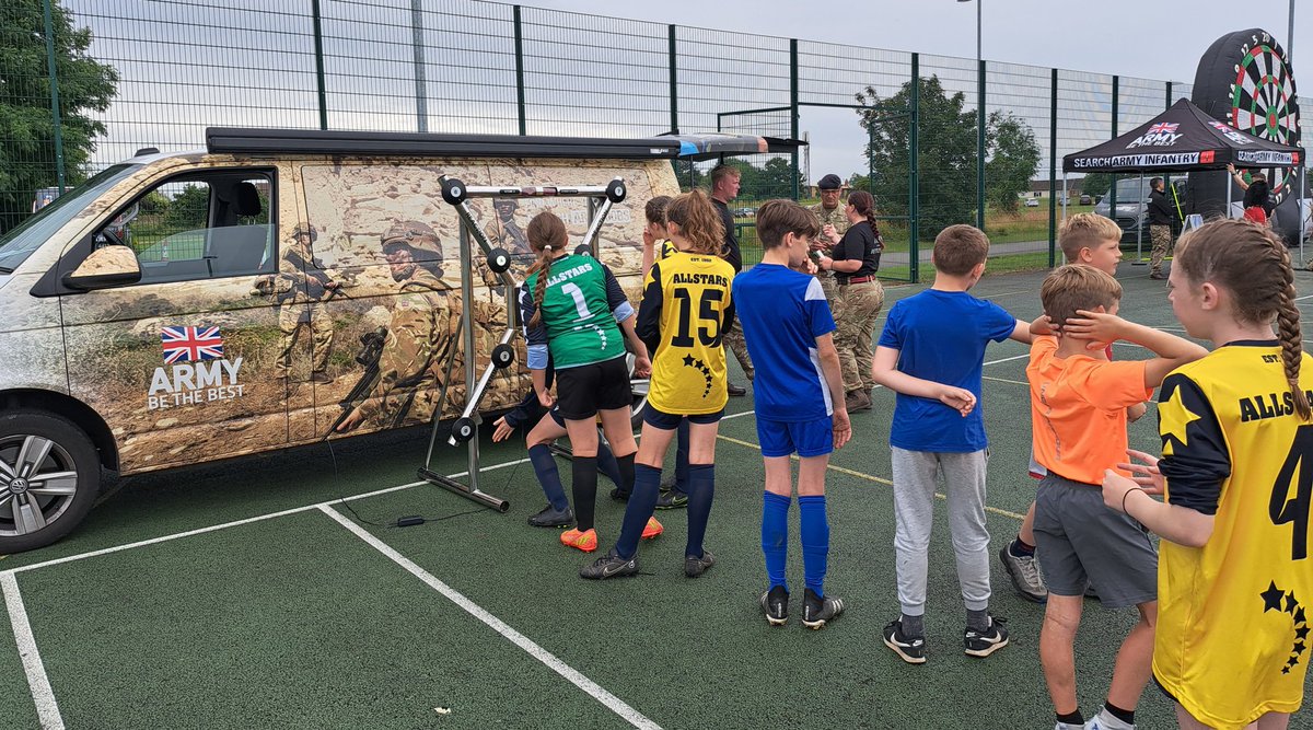 Karen Thomson (@karen_thomson_1) on Twitter photo ⚽️ Day 2 of the <a href="/DarloAS/">DARLINGTON ALLSTARS</a> Annual Tournament 🏆<a href="/LongfieldSchool/">Longfield Sport</a> is certainly keeping <a href="/BritishArmy/">British Army 🇬🇧</a> busy! 🎯
Wondering 🤔 who will lift the medals 🏅 today?
Lots of #skills practice 🥅 #fitness #fun ⬇️ ⚽️ Day 2 of the <a href="/DarloAS/">DARLINGTON ALLSTARS</a> Annual Tournament 🏆<a href="/LongfieldSchool/">Longfield Sport</a> is certainly keeping <a href="/BritishArmy/">British Army 🇬🇧</a> busy! 🎯
Wondering 🤔 who will lift the medals 🏅 today?
Lots of #skills practice 🥅 #fitness #fun ⬇️