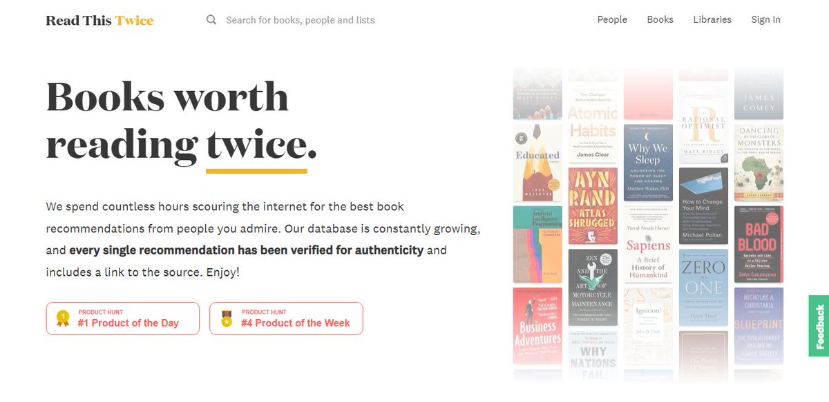 itzkadai's tweet photo. You don’t need to spend hours searching for the right book because AI can give you the perfect recommendations in just a few seconds. Use @ReadThisTwice, to get the best book recommendations from the people you admire. #AINews 🤖 https://t.co/bg40kdQD00