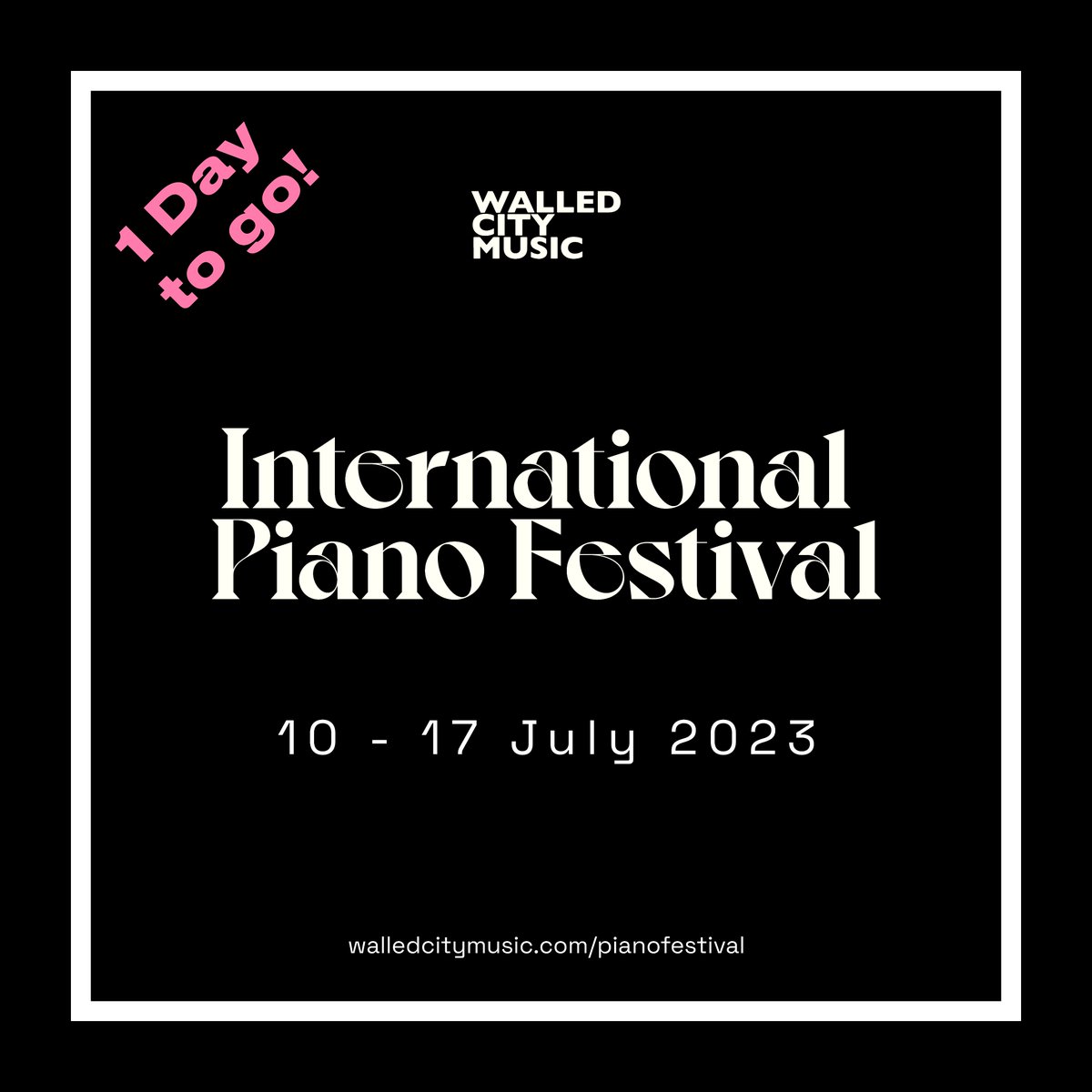 walledcitymusic's tweet photo. ✨ 1 Day to go!✨
⏰ The 2023 #WalledCitMusic #InternationalPianoFestival is just around the corner!
View or DL a digital copy of the week's #ConcertSchedule and #FacultyConcertProgrammes over on our website 👉 https://t.co/tU6It0O17Z
See you tomorrow!
#derry #piano #music https://t.co/1rdOg8FiN8