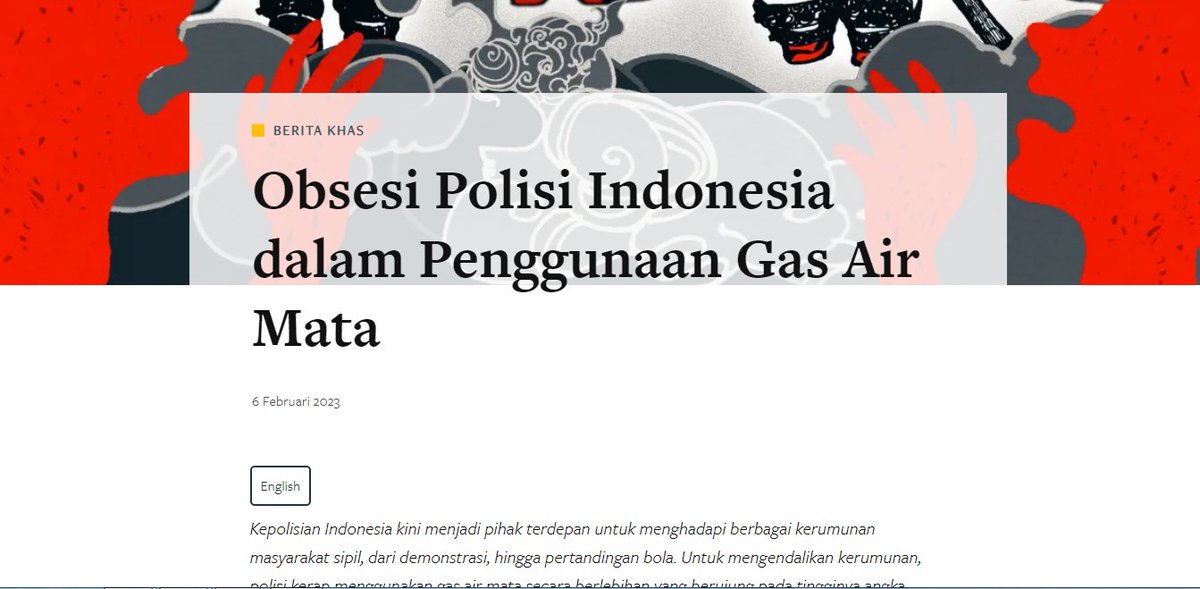 Mythicalforest's tweet photo. https://t.co/h7b8j6oSLu

Jadi jelas bukan masalah "oknum", tapi brutalitas sistemis hasil obsesi gas air mata + abuse of power polisi. https://t.co/A6zwHpyZJc