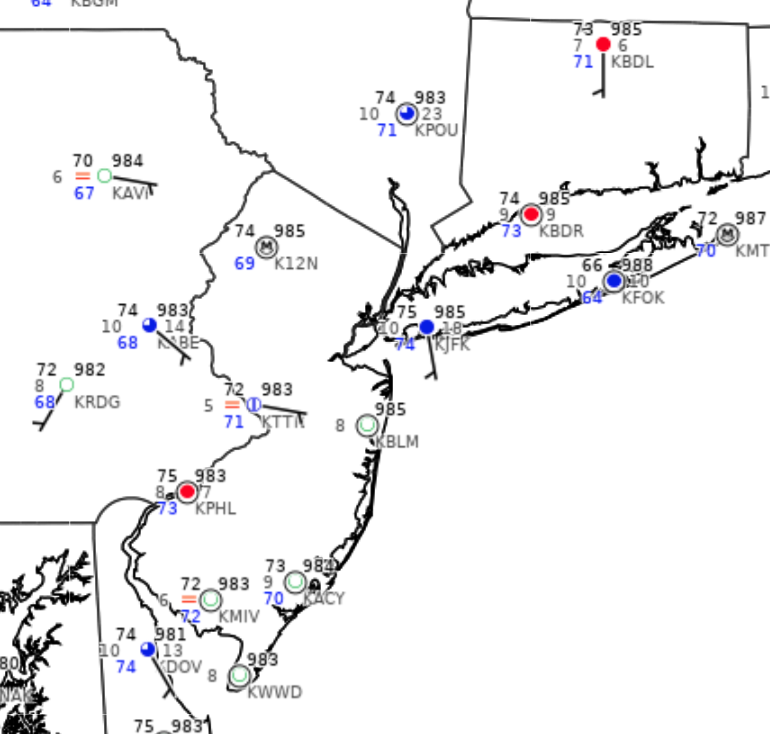 NY NJ PA Weather on Twitter "Muggy conditions remain this morning with