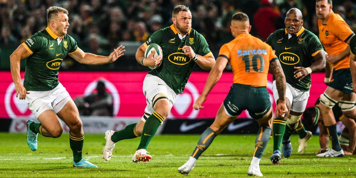 Springboks's tweet photo. WATCH: Relive the action from Pretoria yesterday - https://t.co/QC0rIfNH2D 📹
#StrongerTogether #RSAvAUS #Springboks https://t.co/aElFuNFE3G