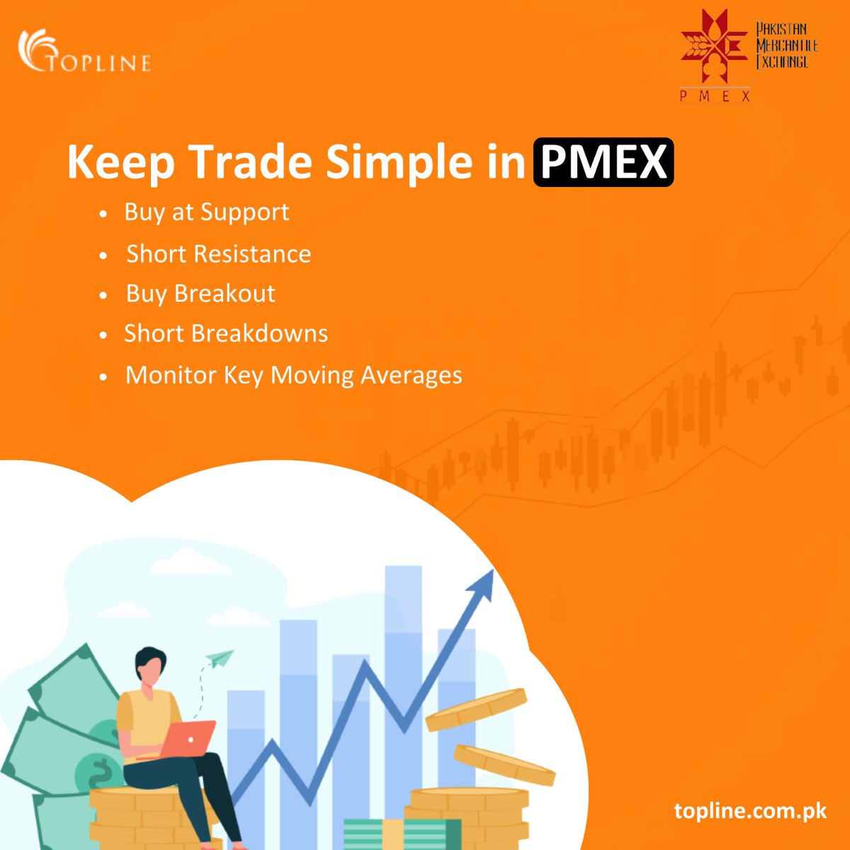 Discover the power of simplicity in trading with Topline Securities. Trade in Oil, Gold and Indices with ease and confidence,join us now.
For further assistance you can WhatsApp us at 03102447160 or email at info@topline.com.pk
#KeepTradingSimple #EasyTrading #Gold #PMEX #Topline