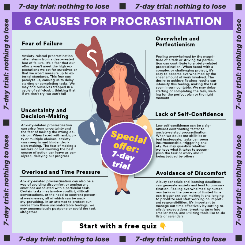 SensaHealth's tweet photo. 🌟Discover effective strategies and techniques to break free of procrastination with Sensa
🌟For a limited time only we’re offering an exclusive 7-day trial. 🎁