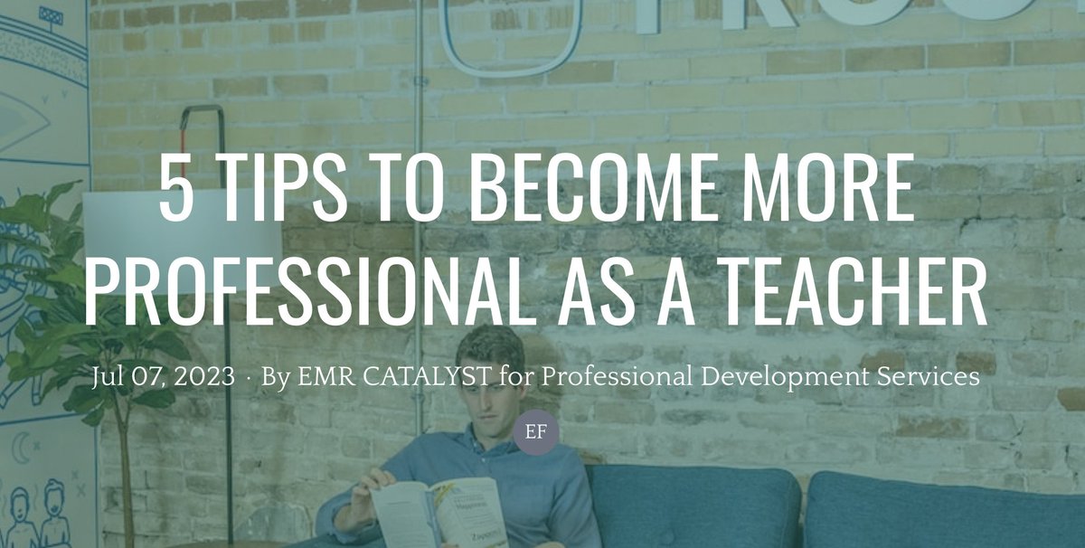 Five tips that will help you become a more professional teacher: characterconferences.com/blog/5-tips-to…