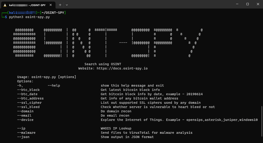 AnonymousH4ck35's tweet photo. Need a #tool to perform different #OSINT tasks? 

OSINT-SPY allows you to query information on IP addresses, domains, email addresses, or even Bitcoin addresses.  

https://t.co/z5OmTqt3Kp

#CTI #investigation #intelligence #infosec #cybersecurity #reconnaissance #cli https://t.co/xvWintUNMo