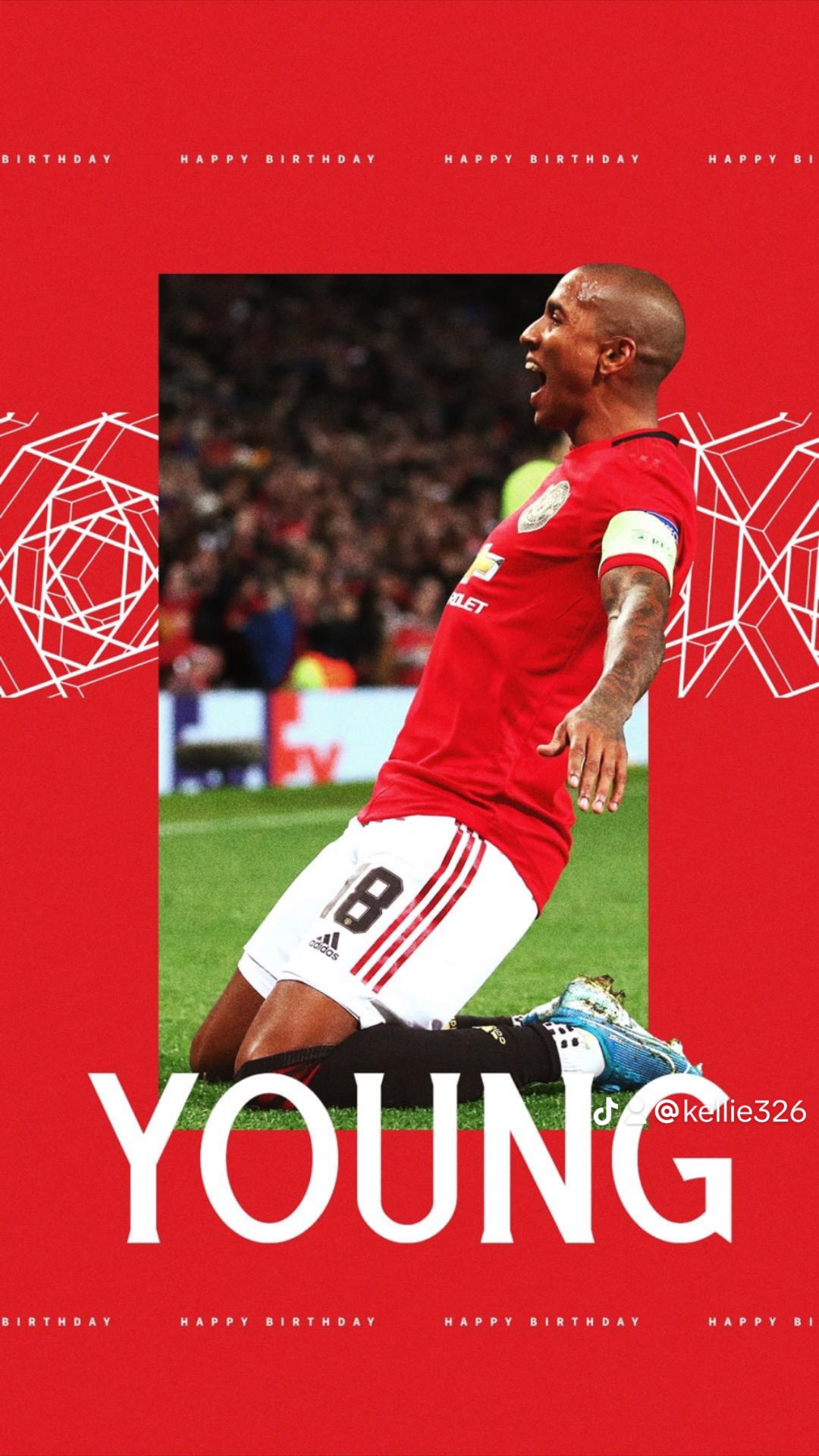 Happy birthday to former Manchester United player Ashley young    