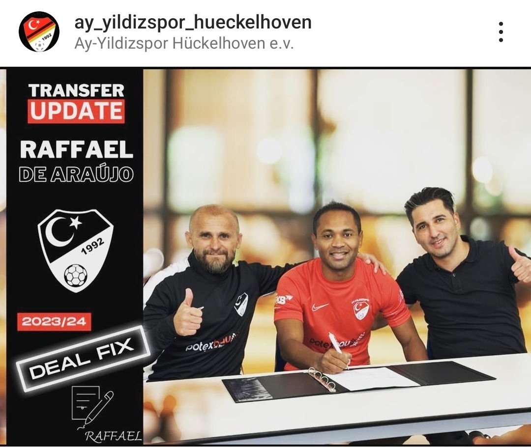 38-letni 'Maestro' Raffael wraca do piłki 🔥Legenda BMG podpisała kontrakt z 8-ligowym Ay-Yildizspor Hückelhoven (NRW).