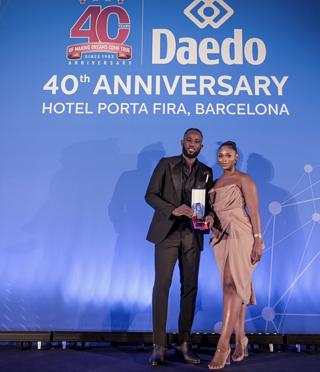 In honor of my thrilling accomplishments in taekwondo, my high ranking in the world standings, and my gold medal at the <a href="/worldtaekwondo/">World Taekwondo</a> 2023 Championship in Baku, @daedo_official proudly bestows upon me this award on their 40th anniversary. Thank you for this special recognition