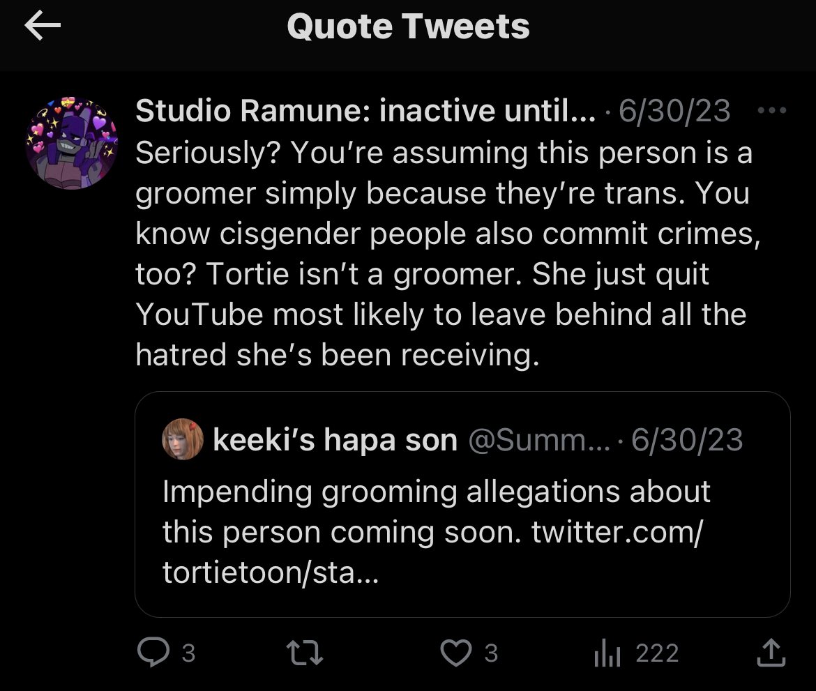 SummonedOni's tweet photo. Every so often there will be a reply or quote that I don’t get a notification for and it’s always someone like this. You’re depressed because you’re on the internet all day with a bunch of autistic manchildren and groomers. https://t.co/BL1MIKROd8