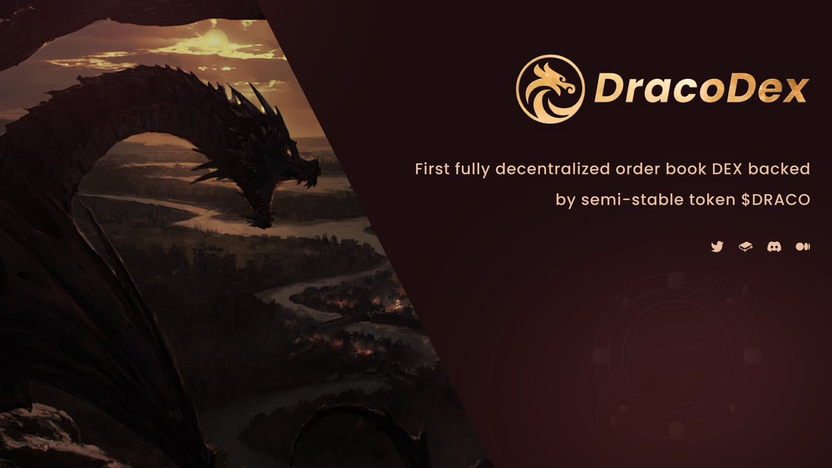 SolanaNamiga's tweet photo. DracoDex is the first fully decentralized order book DEX
backed by semi-stable token $DRACO
It's really deserve for bullish
Let's go to the moon
@draco_dex
#DracoDex #arbitrum #orderbook #defi https://t.co/GaKOQqy1tq