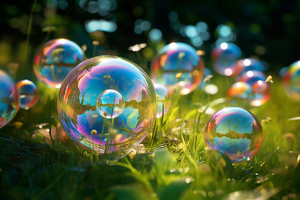 rob_byte's tweet photo. Soap bubbles… Nature’s way of reminding us that everything beautiful is temporary. And also, that I need to do the dishes.

#ChatGPT #midjourney https://t.co/BWZEtYS8Pu