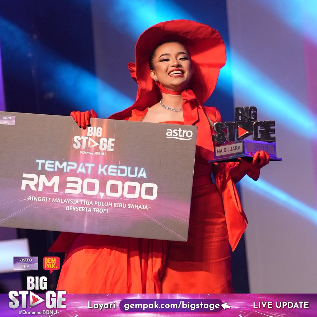 myrnanewss's tweet photo. #RNANEWS Tahniah kepada semua pemenang Big Stage 5! Juara #NadeeraZaini , Naib Juara #Waode , Ketiga #PuteraMuhammad ๐๐ปโจ#BigStage2023 #DominasiBBNU https://t.co/r5Aef3CNXJ