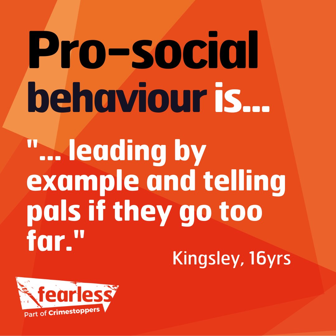 Network Rail Scotland (@networkrailscot) on Twitter photo The vast majority of young people don't commit anti-social behaviour. So we're supporting <a href="/Fearless_Scot/">Fearless Scotland</a>'s summer campaign encouraging pro-social behaviour.
<a href="/Fearless_Scot/">Fearless Scotland</a> have been asking young people what pro-social behaviour means to them.
👉 bit.ly/pro-social-sco… The vast majority of young people don't commit anti-social behaviour. So we're supporting <a href="/Fearless_Scot/">Fearless Scotland</a>'s summer campaign encouraging pro-social behaviour.
<a href="/Fearless_Scot/">Fearless Scotland</a> have been asking young people what pro-social behaviour means to them.
👉 bit.ly/pro-social-sco…