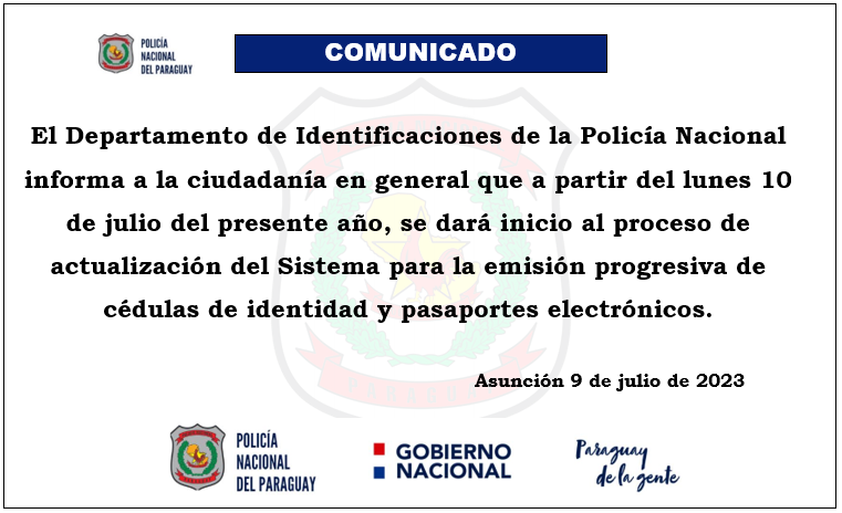policia_py's tweet photo. 📌𝗖𝗼𝗺𝘂𝗻𝗶𝗰𝗮𝗱𝗼
@minteriorpy https://t.co/8e0HAijmp7