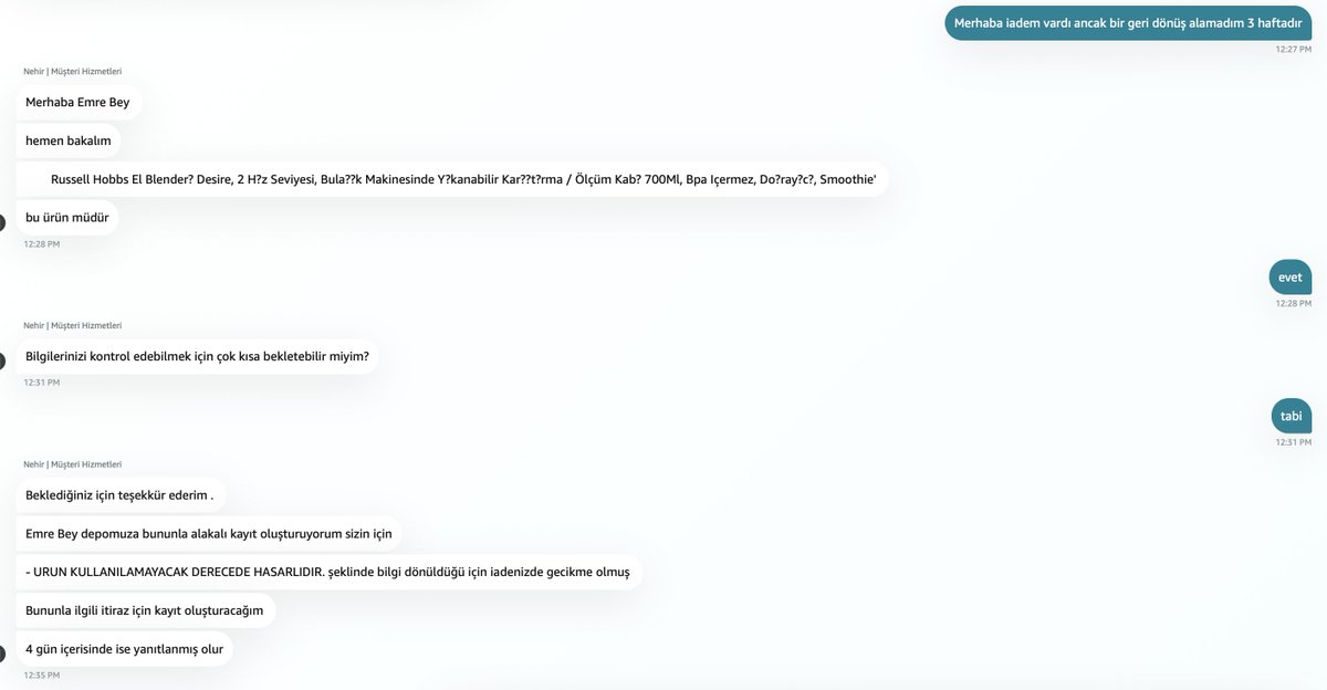 emrr_plt's tweet photo. At the phone call, they said me that they could not get it back. When I told them that I am gonna sue them and cancel my prime, they told on chat instead of faulty usage, they told there were delay due to product being product being unusable which was the main reason for refund. https://t.co/t19YG7X0eV