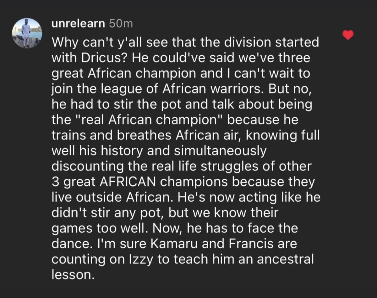 Israel Adesanya tweet media