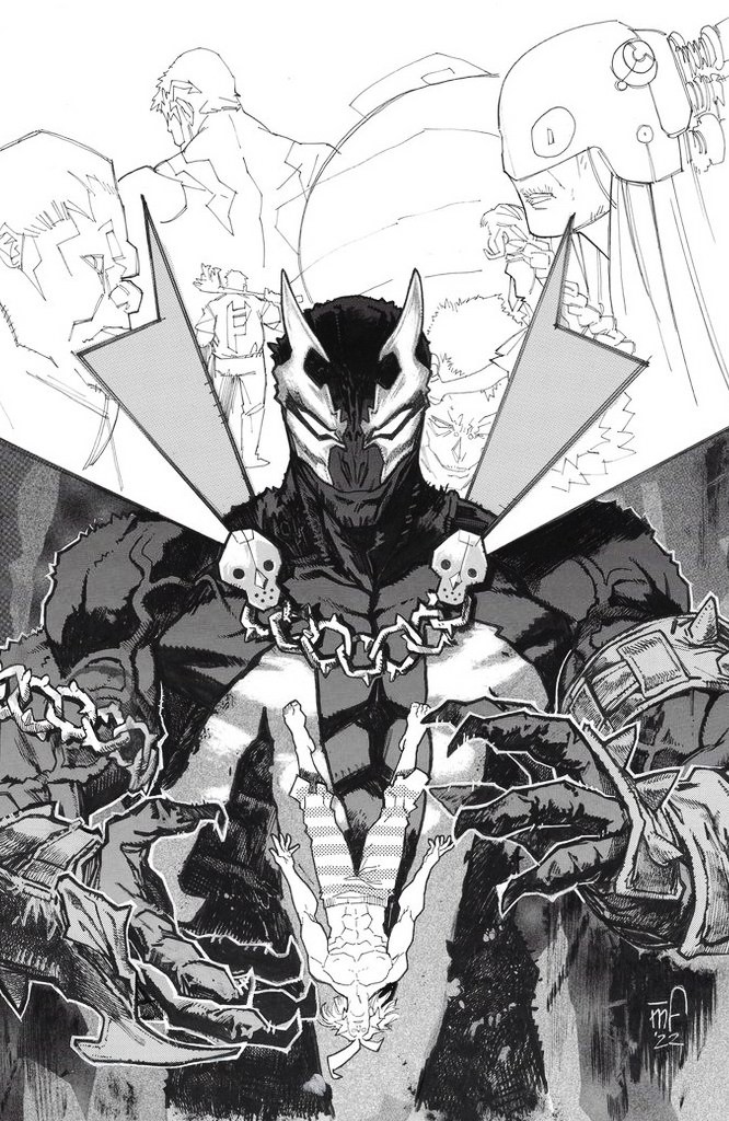 Unpublished Spawn variant cover for Antioch #3 (2022). Art by @marcoferrarink 
#Spawn