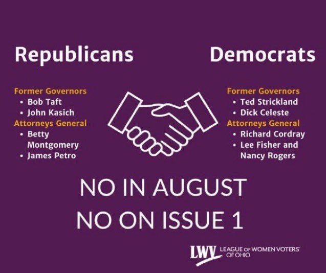 jenniferwolfe's tweet image. Republicans and Democrats agree! Vote NO on Issue 1!
