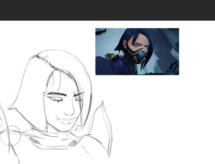 Art1ken's tweet photo. viper sketch from valorant I forgot to add the reference that I used for viper. #valorant https://t.co/t5q4W0W3hg