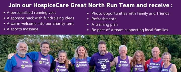 If there are any of our DB10k supporters who haven't yet taken part in the GNR over the years ... here is your opportunity to join our @hospicecarenn team in 9 weeks time :) The deadline is 10am tomorrow- so please spread the word :) register.enthuse.com/ps/event/Great… #GreatNorthRun2023