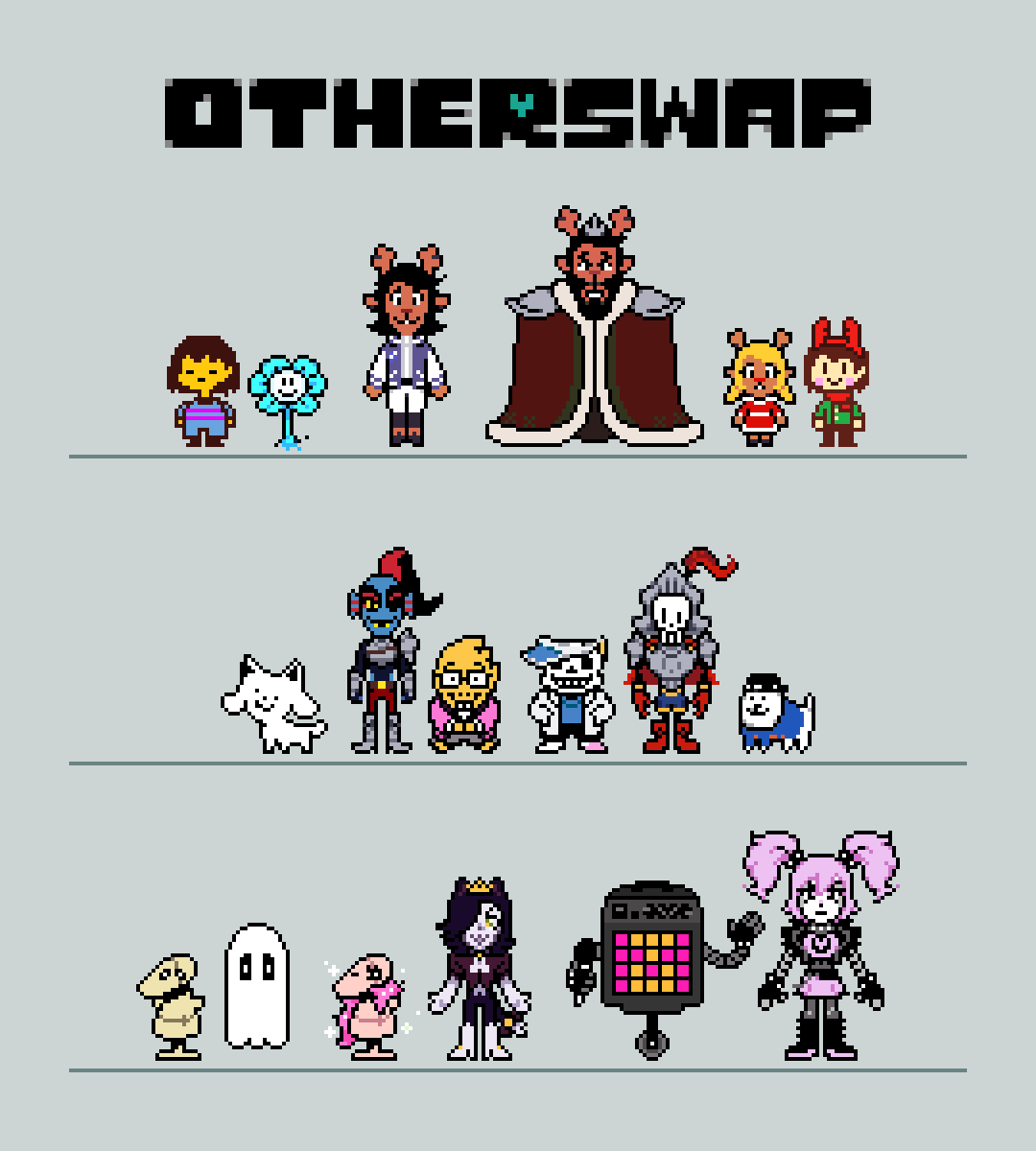 The Undertale AU creators, masters of copy and paste. [Sprites by me] : r/ Undertale