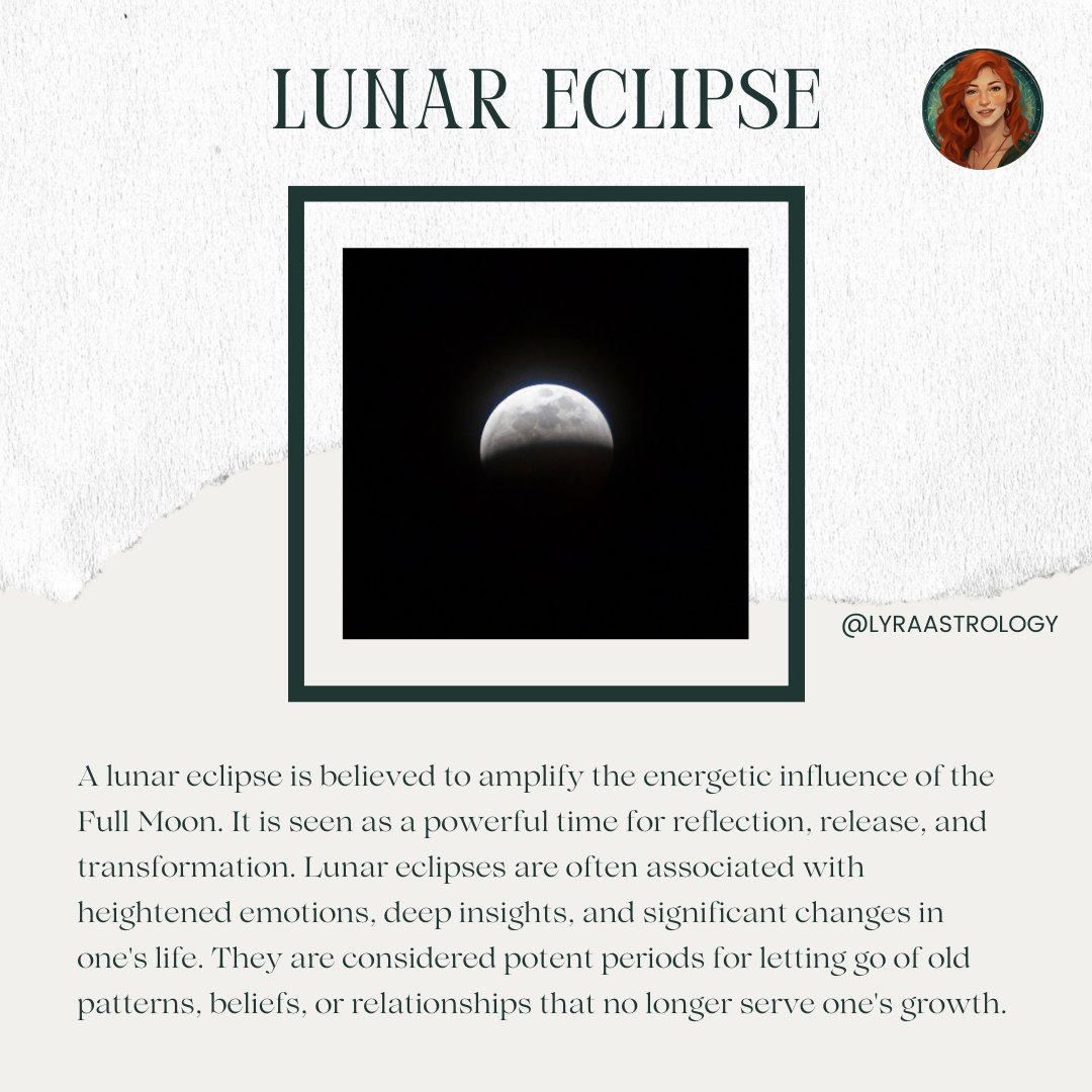 During a lunar eclipse, the cosmic forces align to intensify the influence of the Full Moon, creating a time for reflection and transformation. This event invites us to embark on a profound journey of self-discovery, as we shed old layers and make space for new beginnings.