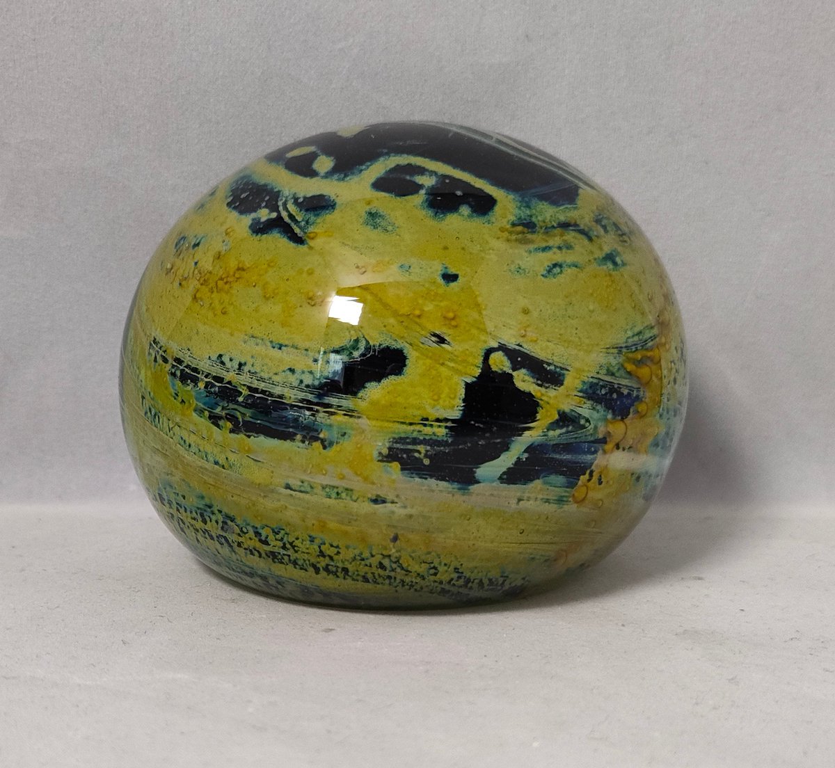 Excited to share the latest addition to my #etsy shop: Large Vintage Collectable Unsigned Mdina Glass paperweight - Sea And Sand etsy.me/46EWvWa #mdinapaperweight #collectablemdina #malteseglass #glasspaperweight #glass #silverdragonfinds