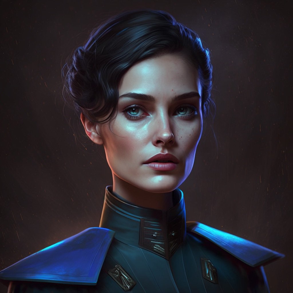 Mrubin2353's tweet image. Meet Commander Adira. 

Her eyes were a piercing blue and seemed to shine like stars, giving her an intense gaze that commanded respect. Despite her no-nonsense demeanor, she had a warm smile that could light up a room, putting her students at ease.  

#SolarisAI #AmazonKDP
